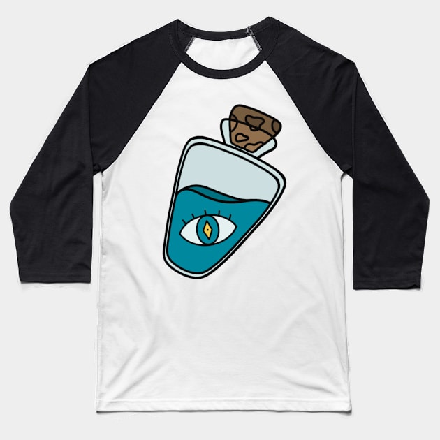 Blue Magic Potion Baseball T-Shirt by Fuineryn